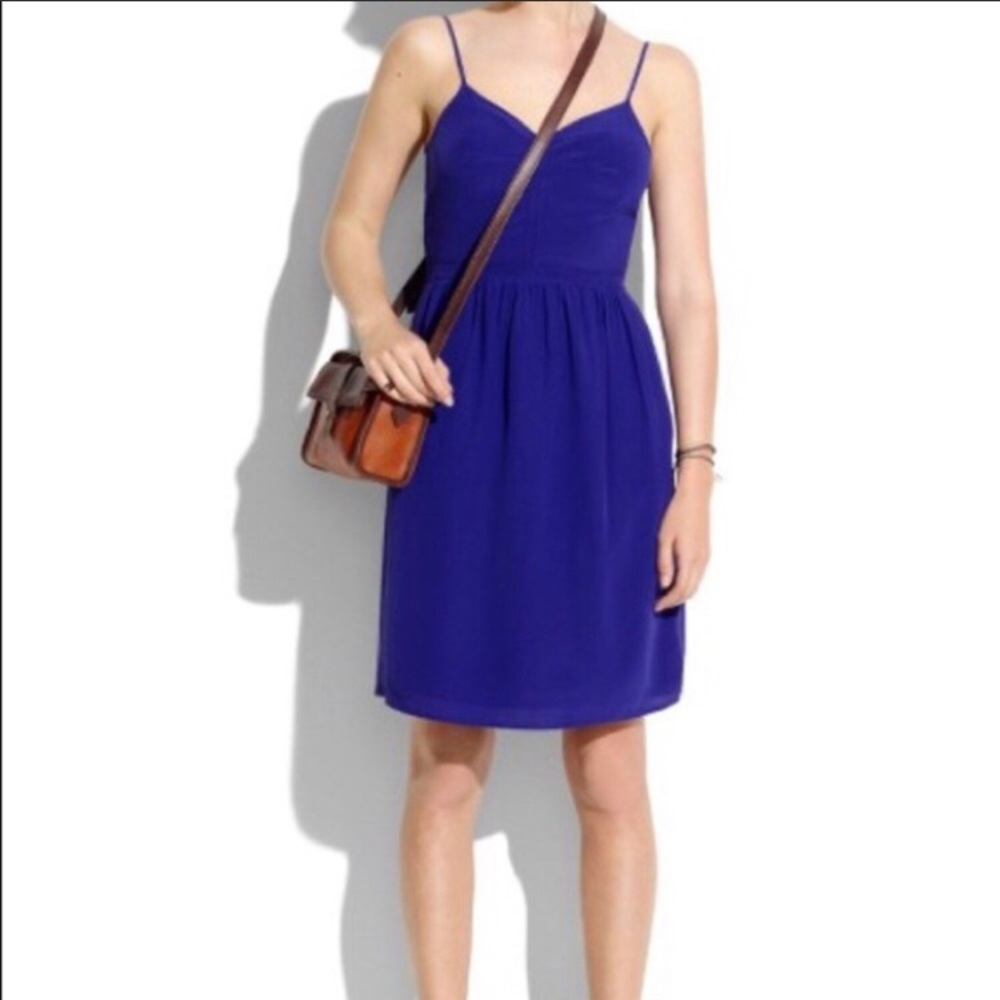Madewell/Broadway & Broome blue silk dress size 0